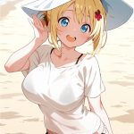 ビーチにいる水着の女の子