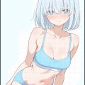 前髪が目にかかっているボブ女子